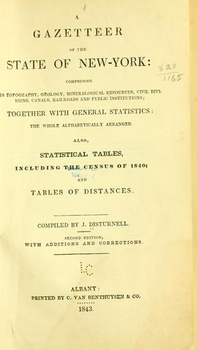 A gazetteer of the state of New-York