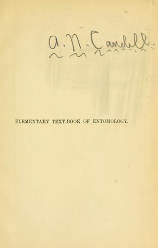 Elementary text-book of entomology