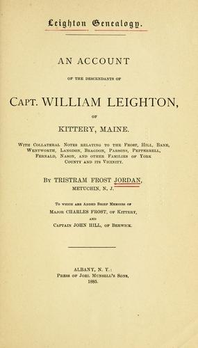 Leighton genealogy