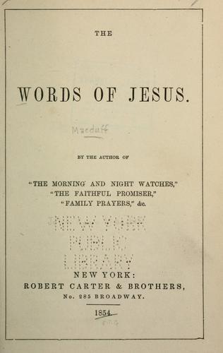 The words of Jesus