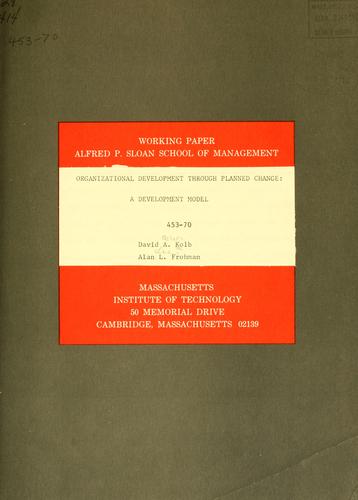 Organizational development through planned change