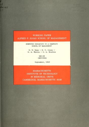 Computer education in a graduate school of management