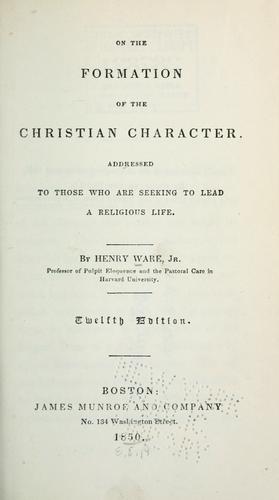 On the formation of the Christian character