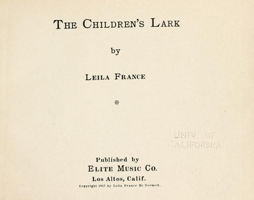 The children's lark