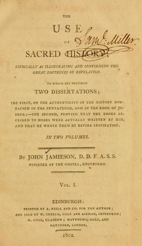 The use of sacred history