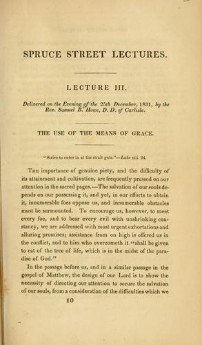 The use of the means of grace