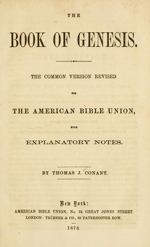 The book of Genesis