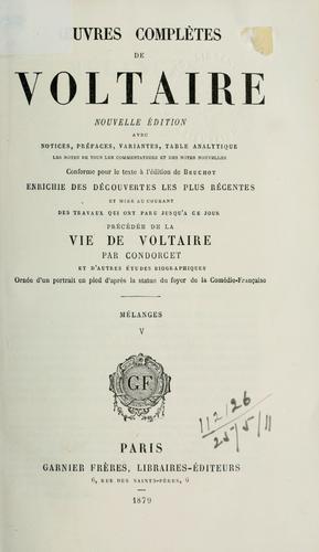 Oeuvres complètes de Voltaire