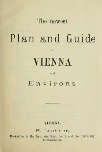 The newest plan and guide of Vienna and environs