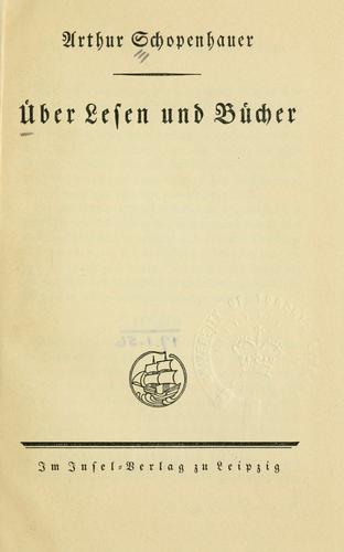 Über Lesen und Bücher