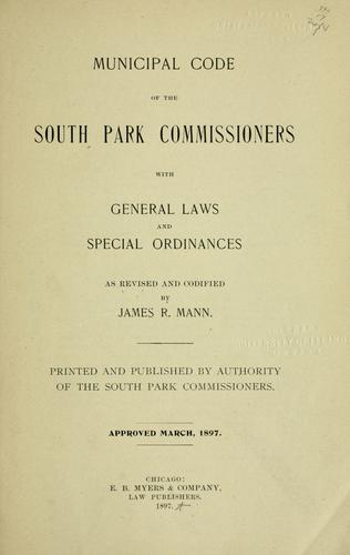 Municipal code of the South Park Commissioners