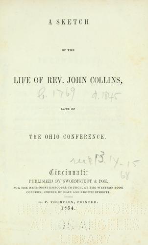 A sketch of the life of Rev. John Collins