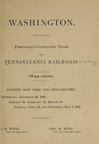 Personally-conducted tours via Pennsylvania railroad, 1899-1900