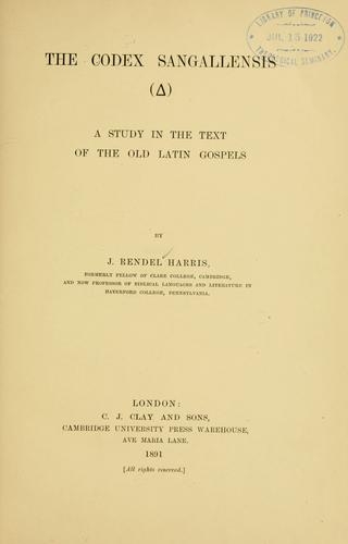 The Codex Sangallensis (  )