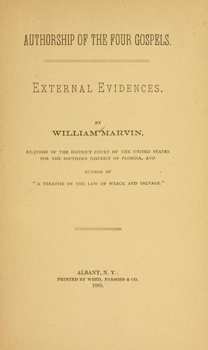Authorship of the four Gospels