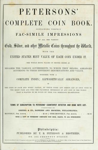Petersons' complete coin book