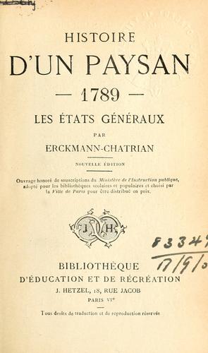 Histoire d'un paysan
