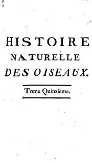 Histoire naturelle des oiseaux