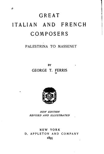 The Great Italian and French Composers