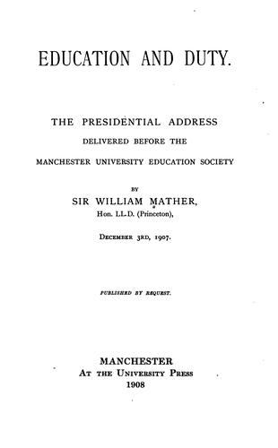 Education and Duty