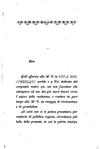 Della vita e delle opere certe ed incerte di Antonio Allegri detto il ..