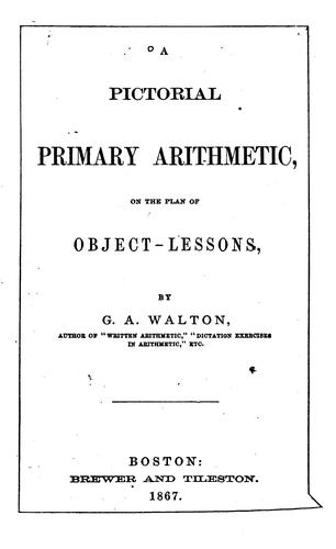 A Pictorial Primary Arithmetic: On the Plan of Object-lessons