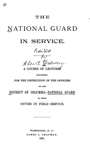 The National Guard in Service