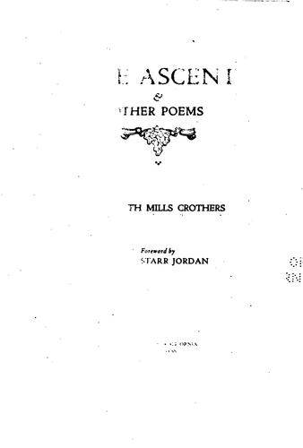 The ascent: & other poems