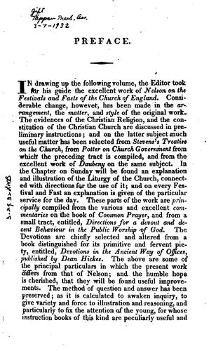 A Companion for the Festivals and Fasts of the Protestant Episcopal Church in the United States ...
