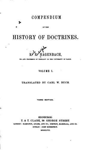 Compendium of the History of Doctrines