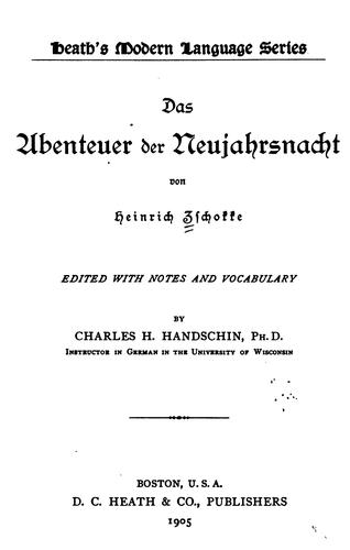 das abenteuer der neujahrsnacht