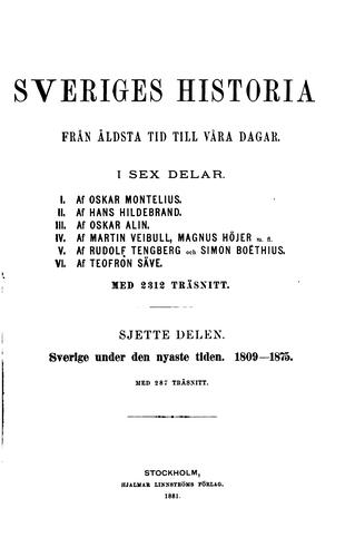 Sveriges historia från äldsta tid till våra dagar