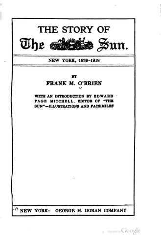 The Story of the Sun: New York, 1833-1918