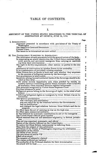 Papers Relating to the Treaty of Washington