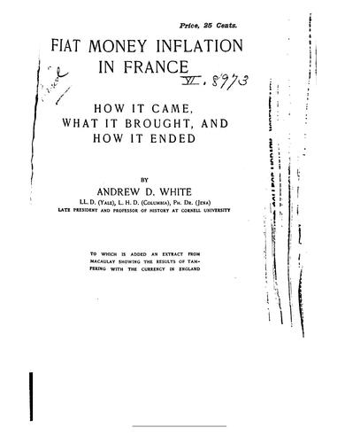 Fiat money inflation in France