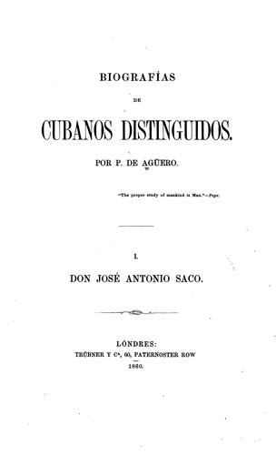 Biografías de cubanos distinguidos