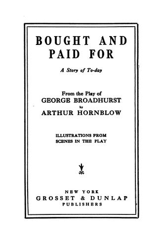 BOUGHT AND PAID FOR