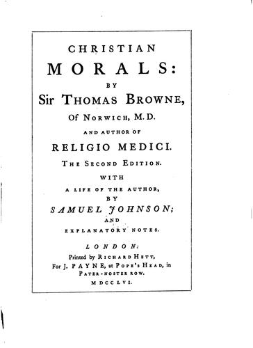 Christian morals