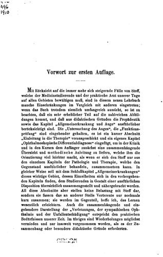 Lehrbuch der Augenheilkunde