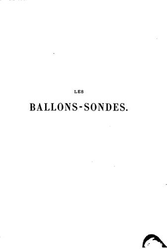 BALLONS-SONDES ET LES ASCENSIONS INTERNATIONALES