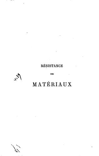 Résistance des matériaux