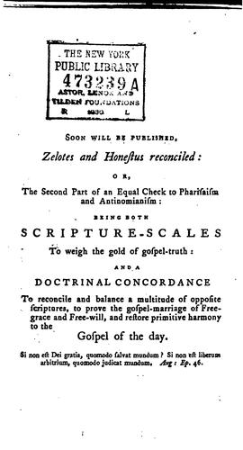 The First Part of an Equal Check to Pharisaism and Antinomianism