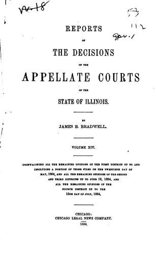 Reports of the Decisions of the Appellate Courts of the State of Illinois