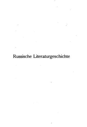 Russische Literaturgeschichte
