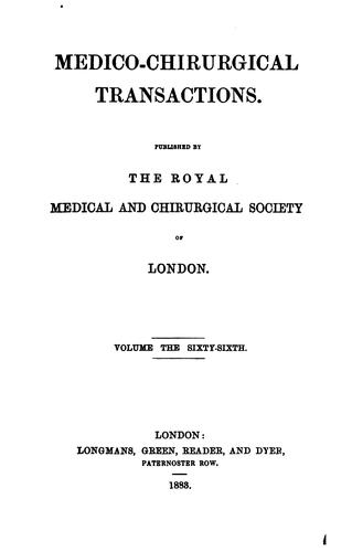 medico chirurgical transactions