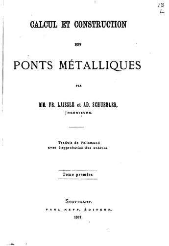 Calcul et Construction des Ponts Métalliques