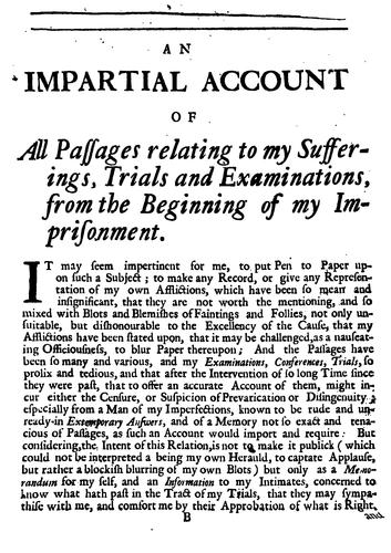 A true and faithful relation of the sufferings of ... mr. Alexander Shields, written with his ..