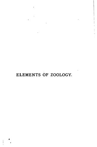 Elements of zoology