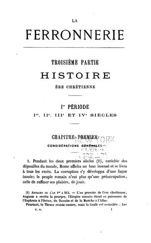 La ferronnerie ancienne et moderne: ou monographie du fer et de la serrurerie