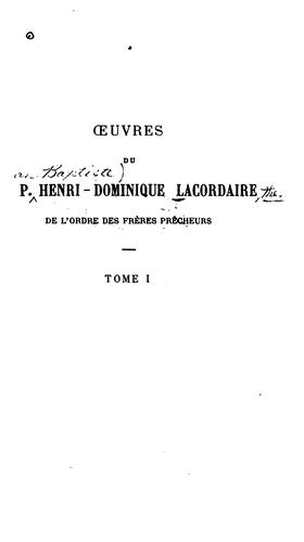 Vie de Saint Dominique
